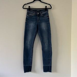 Calvin Klein dark wash skinny jeans